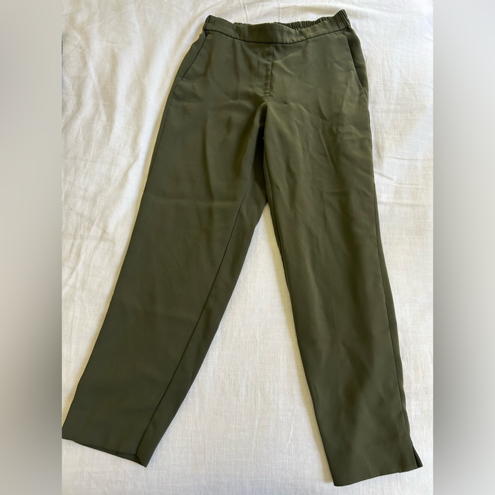 J.Crew Jamie pants with elastic waist - green